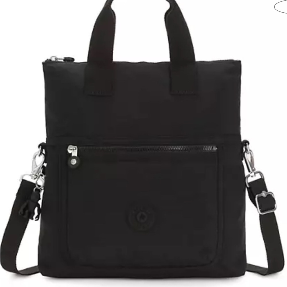 NEW - Kipling Eleva Black Tonal Convertible Bag